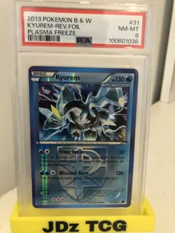 PSA 8 Kyurem Rev Holo #31. Pokemon B&W Plasma Freeze. POP 2 - Image 3