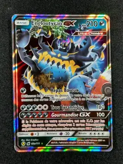 Carte Pokemon : Engloutyran GX Ultra Rare 2018 Invasion Carmin 63a/111 Exc 🇲🇫 - Image 1