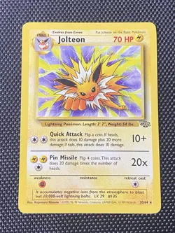 Jolteon 20/64 - Jungle Unlimited Non-Holo Rare Pokemon TCG LP/NM - Image 1