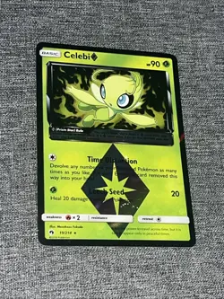 Pokemon Celebi Prism Star #19/214 Lost Thunder Holo Lightly Played TCG - Image 1
