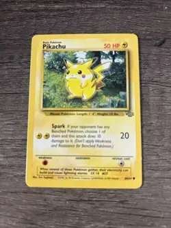 LP Pikachu - 60/64 - Common - 1st Edition Pokemon Jungle - Image 1
