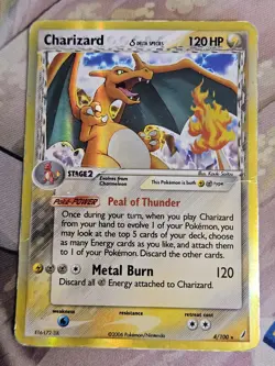 Charizard (Delta Species) 4/100 Crystal Guardians Holo Pokemon TCG MP - Image 1