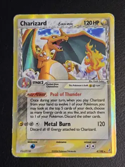 Charizard (Delta Species) 4/100 Crystal Guardians Holo Pokemon TCG MP - Image 2