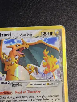 Charizard (Delta Species) 4/100 Crystal Guardians Holo Pokemon TCG MP - Image 4