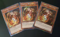 3x Traptrix Myrmeleo RA04-EN210 1st Ed NM Yugioh Playset Platinum Secret Rare - Image 1
