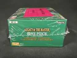 One Piece TCG Sealed Booster Box Legacy Of The Master OP-12 Bandai Ultra Rare - Image 3