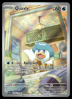 Pokemon Cards Quaxly 206/193 Paldea Evolved Illustration Rare NM *2 - Image 1
