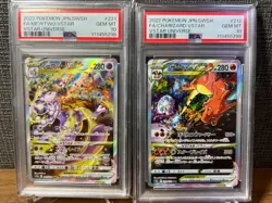 PSA10 Charizard 212/172 Mewtwo 221/172 SAR VSTAR Universe Pokemon Card GEM MINT - Image 1