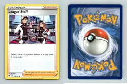League Staff #153/185 SWSH Vivid Voltage Uncommon Pokemon 2020 TCG Card - Image 1