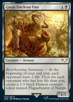 MTG - Great Unclean One, Universed Beyond: Warhammer 40 000 - Image 1