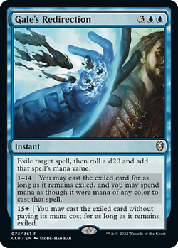MTG - Gale's Redirection - Foil, Commander Legends: Battle for Baldur's Gate - Image 1