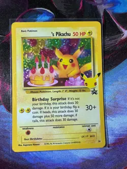 Birthday Pikachu Celebrations Classic Collection Promo Card #24 Pokemon TCG NM - Image 1