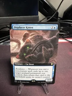 Displacer Kitten (Extended Art) Battle for Baldur's Gate MTG Regular LP - Image 1