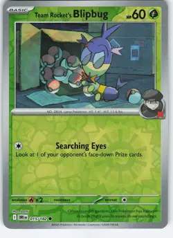 Team Rocket's Blipbug 015/182 Common Reverse Holo Destined Rivals NM Pokemon - Image 1
