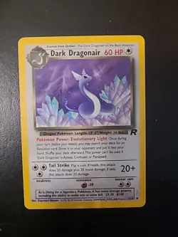 Dark Dragonair 33/82 Pokemon Team Rocket Uncommon WOTC Vintage LP - Image 1
