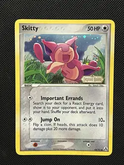 Pokemon EX Legend Maker - Skitty - 64/92 - STAMPED Holo - *SWIRL* - NM - Image 2