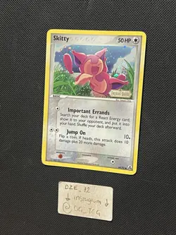 Pokemon EX Legend Maker - Skitty - 64/92 - STAMPED Holo - *SWIRL* - NM - Image 4