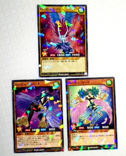 YuGiOh RUSH DUEL Harpie Lady Regina Carla Normal Parallel RD/TB01-JP007 008 009 - Image 1