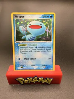 MP/LP Pokemon Card - Wooper Team Rocket Returns 81/109 Reverse Holo Stamped - Image 1