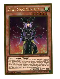 Yu-Gi-Oh Card: Kiwi Magician Girl MVP1-ENG16 Gold Rare 1st Edition! NM - Image 1