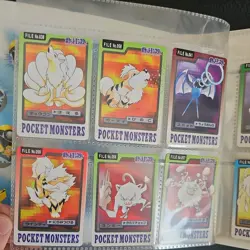 Carddass System File Pocket Monsters Bandai 1998 and 54 cardass mixed condition - Image 4