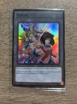 Yugioh Token: Tea & Dark Magician Girl Token Card Holo TKN5-EN022 Konami sealed - Image 1