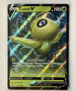 Celebi V - 007/198 Pokemon Chilling Reign SWSH NM Pack Fresh Ultra Rare Card - Image 1