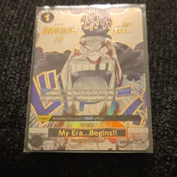 One Piece CCG My Era...Begins!! Blackbeard Magna Event Card OP09-096 Holo - Image 1