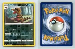 Krokorok #108/185 SWSH Vivid Voltage Reverse Holo Uncommon Pokemon 2020 TCG Card - Image 1