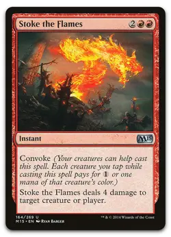 Stoke the Flames #164 (LP) Magic 2015 M15 Magic MTG - Image 1