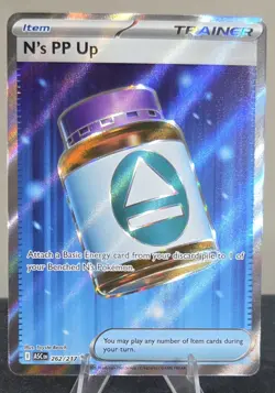 N's PP Up 262/217 Full Art Ultra Rare Pokemon Ascended Heroes ENGLISH NM - Image 1
