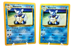 Pokemon Wartortle 42/102 Base Set & 63/130 Base 2 Set Non holo WOTC Vintage LP - Image 3
