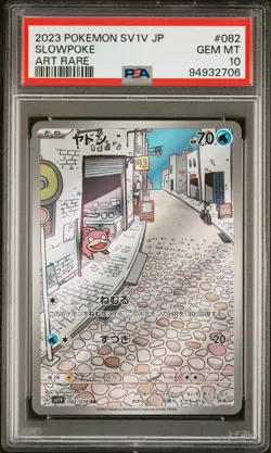 PSA 10 GEM MINT JAPANESE POKEMON 2023 SLOWPOKE 082/078 VIOLET ex SV1v - Image 1