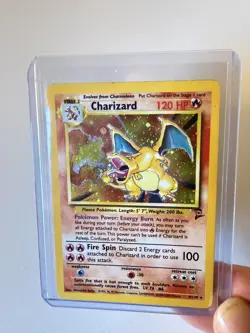 Charizard 1999 Pokemon Base Set 2 Holo #4/130 - RARE - Image 1