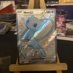 Pokemon Mew EX Scarlet Violet: Paldean Fates 216/091 Holo Shiny Ultra Rare NM - Image 1