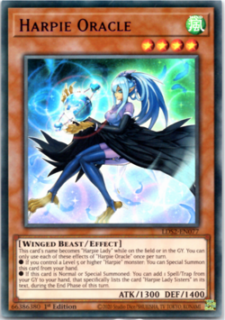 Harpie Oracle - LDS2-EN077 - PURPLE Ultra Rare - 1st Edition - Yugioh EURO - Image 1