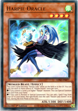 Harpie Oracle - LDS2-EN077 - Ultra Rare - 1st Edition - Yugioh EURO - Image 1