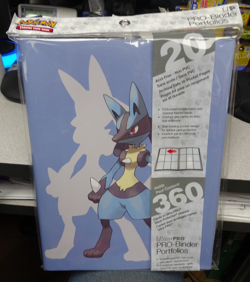 ULTRA PRO POKEMON Lucario PRO-BINDER CARD HOLDER 2020 Brand NEW! Free S/H! - Image 1