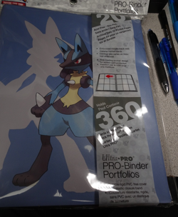 ULTRA PRO POKEMON Lucario PRO-BINDER CARD HOLDER 2020 Brand NEW! Free S/H! - Image 3