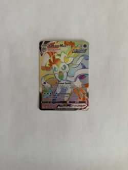 Pokemon TCG Sylveon VMAX Rainbow Secret Rare Card 2021 Evolving Skies 211/203 - Image 1