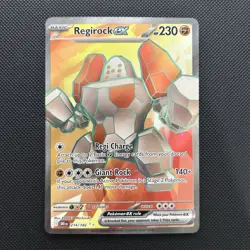 Pokemon TCG Regirock EX Destined Rivals Full Art Card 214/182 Near Mint - Image 2