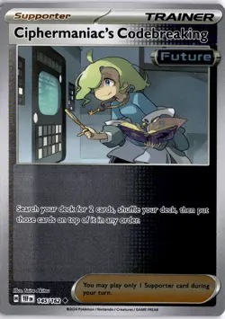 Ciphermaniac's Codebreaking 145/162 Reverse Holo SV05: Temporal Forces Pokemon - Image 1