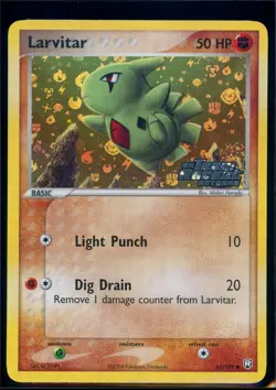 Pokemon EX TEAM ROCKET RETURNS - #63/109 Larvitar - Reverse Holo - ENG - NM+ - Image 1