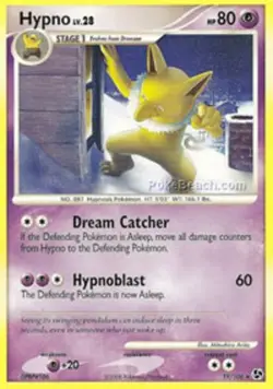 Moderately Played, English - 1 x Pokemon Hypno - 19/106 - Rare Great Encounters - Image 1