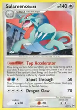 Slightly Played, English - 1 x Pokemon Salamence - 8/99 - Holo Rare Arceus - Image 1