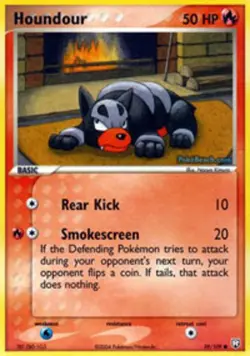 Hero Deal, English - 1 x Pokemon Houndour - 59/109 - Common EX Team Rocket Retur - Image 1