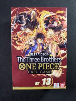 One Piece TCG Sealed Ultra Deck The Three Brothers ST-13 Bandai Ultra Rare - Image 1