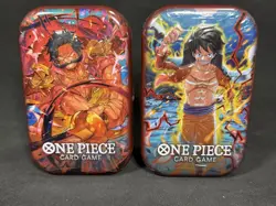 One Piece TCG Sealed x2 Tin Pack Set Vol.1 OP-10 x2 Inside Bandai Ultra Rare - Image 1