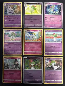 Pokemon TCG Ralts, Kirlia, & Gardevoir: 9 Card Collection Set - Image 1