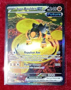 Iron Boulder ex 207/162 Temporal Forces Special Illustration Rare Pokemon Card - Image 1